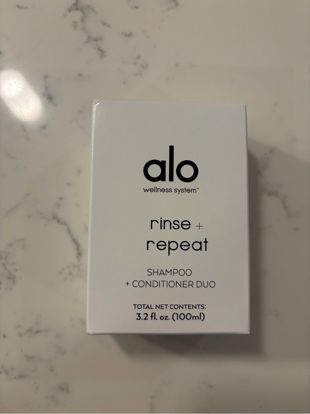 NEW Alo Yoga Wellness System Rinse + Repeat Shampoo & Conditioner Travel Duo